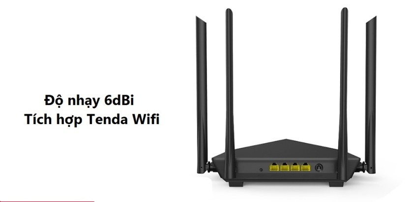 Router Wi-Fi Tenda AC10 Cổng Gigabit băng tần kép AC1200
