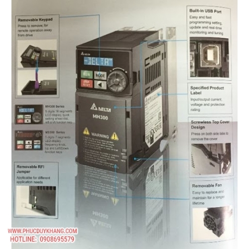 BIẾN TẦN DELTA VFD-MH300