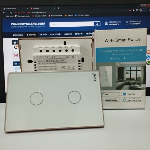 CÔNG TẮC CẢM ỨNG THÔNG MINH 2 NÚT FOFU CÔNG TẮC CẢM ỨNG THÔNG MINH 2 NÚT FOFU