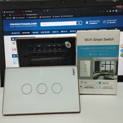 CÔNG Tắc CẢM ỨNG THÔNG MINH 3 NÚT FOFU CÔNG Tắc CẢM ỨNG THÔNG MINH 3 NÚT FOFU