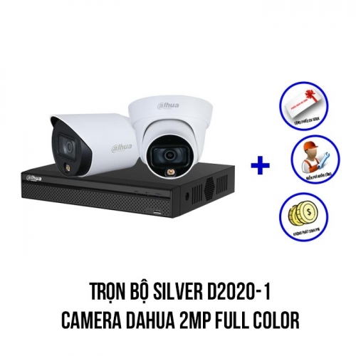 Trọn bộ 2 camera Dahua Full-Color 2MP Trọn bộ 2 camera Dahua Full-Color 2MP