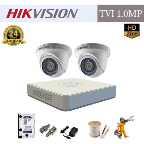 Trọn bộ 2 camera HD-TVI HikVision 2Mp Trọn bộ 2 camera HD-TVI HikVision 2Mp