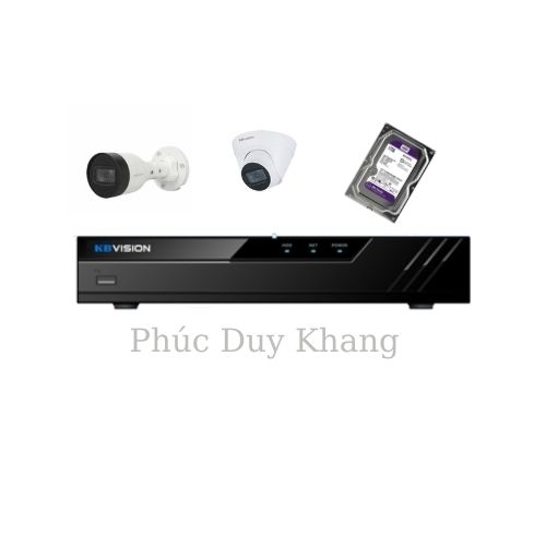 TRỌN BỘ 2 CAMERA IP KBVISION 2.0MP TRỌN BỘ 2 CAMERA IP KBVISION 2.0MP