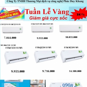 Ưu Đãi tuần Máy Lạnh Daikin Chiết khấu 30% Ưu Đãi tuần Máy Lạnh Daikin Chiết khấu 30%